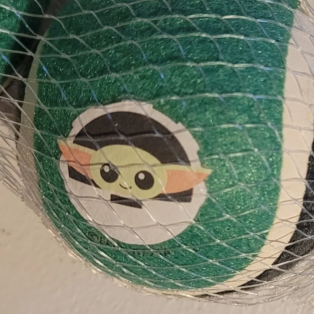Star Wars Green And Gray Hard Tennis Balls, Baby Yoda Green Dog Food Lids